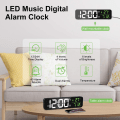 Miniatyrbild 2 av 5: Digital väckarklocka, väggklocka väckarklocka morgon LED Digi