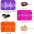 Miniatyrbillede 4 af 5: 3 stk. Non-Stick Silikone Donutforme til at lave Donuts, Muffins,