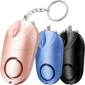 Miniatyrbillede 1 af 5: Personligt Alarm [3-pak], Qoosea Sikker Lyd Personlig Sikkerhedsalarm 140 DB Alarm Nøglering med LED Lys, Nødsituation Selv-