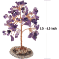 Miniatyrbillede 2 af 5: Lilla krystalpengetræ til chakrahealing Feng Shui-formue Go