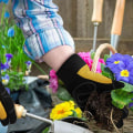 Miniatyrbillede 4 af 4: 1 par Pureh havehandsker til plantning, havearbejde og byggeri