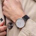 Miniatyrbilde 4 av 5: 2* Watch-stropper, Hurtigutløsende Watch Strap Justerbar Rustfritt Stål S