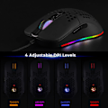 Pikkukuva 4 / 5: Type-C-liitäntäinen kevyt 5 RGB-taustavalaistu hiiri 7200DPI Compute