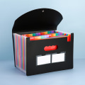 Miniatyrbilde 2 av 4: 13 Folds Transparent Color Checkered Expanding Pockets, Portable
