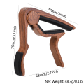 Miniatyrbillede 3 af 5: 3-pak guitar capo, guitar capo til akustisk og elektrisk guitar,