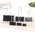 Miniatyrbillede 4 af 5: Sort 12 stk. mappe 32mm multifunktion papir klips boks bind