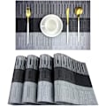 Miniatyrbillede 1 af 5: 6 stk. skridsikre PVC-pladeunderlag (sølvgrå), vaskbare pladeunderlag (4