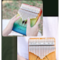 Miniatyrbillede 4 af 5: Tommelfingerharpe Carlinba femfingerharpe 17 tone begynderfinger