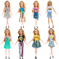 Miniatyrbillede 1 af 5: Barbie modetøj, 10 dele, 10 dukketilbehør, til