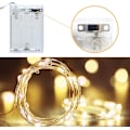 Miniatyrbillede 3 af 5: Varmt hvide LED-lyskæder, 5m 50 LED mikrotrådslyskæder