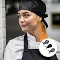 Miniatyrbilde 5 av 5: 3 Stykker Unisex Kokkehatt, Kokkehatt, Kokkehatter, Justerbare Båndhatter, Kokkehatter for Menn, Kokkehatt Kvinner, Kokkehatt Barn, Hotell