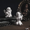 Miniatyrbillede 3 af 5: Læsebog Engel Statue, Kerub Vinger Engel Statue Figur i