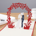 Pikkukuva 3 / 5: 3D-popup-onnittelukortti, 3 kpl 3D-hääkorttia kirjekuorella, me