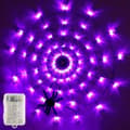 Halloween dekorasjon, Halloween Spider Web Decoration LED Spider Web Light med Plysj