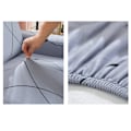 Miniatyrbild 3 av 4: Stretch Armless Sofa Cover, Universal Armless Sofa Cover All Covered Folding Sofa Protector, Easy to Install and Clean, 3 Seater Clic Clac Cover, Gray