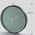 Miniatyrbillede 3 af 5: 12 tommer grøn minimalistisk kvarts vægur til stue soveværelse