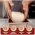 Miniatyrbillede 2 af 5: Guldbrødform med låg, 1 lb dejkapacitet Non-Stick bageform f