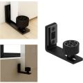 Miniatyrbilde 5 av 5: Justerbar svart gulvguide bunnguide for skyvedør i tre