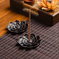 Miniatyrbillede 5 af 5: 2 af Lotus Røgelseholder Messing Pind Røgelse Brænder Kegle Røgelse B