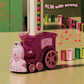 Miniatyrbillede 4 af 5: Domino Toddler-initieret tog legetøjssæt 100stk dominoer, elektrisk