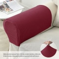 Miniatyrbilde 3 av 4: 2 Stretch sofa armrests Full wrap sofa protector (red)
