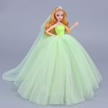 Pikkukuva 2 / 5: 5-osainen Barbie-nukke värikäs mekko iso häämekko pörröinen A