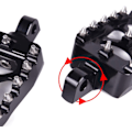 Miniatyrbillede 2 af 5: Motorcykel Fodhviler（15*9*5cm）, Brede Fodhviler, CNC 360° Rotatin