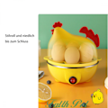 Miniatyrbild 5 av 5: Mini äggkokare Frukostmaskin, Äggångare, Små köksapparater, Enknappsomkopplare, Automatisk avstängning, Hem, Trycktyp, Rostfri uppvärmningsplatta, Livsmedelskvalitet PP-plast