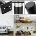 Miniatyrbillede 3 af 5: (Sort) 4 Matte møbelben, 80mm aluminium, TV-skab ben, s