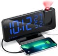 Projektorväckarklocka med radio, digital klocka, väckarklocka