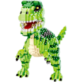 Miniatyrbillede 1 af 5: 1457 stk. Micro Building Blocks Legetøj, Mini Dinosaur Bricks, Byggeklodser, Byggeklodser, Genanvendelige (Velociraptor)