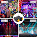 Miniatyrbilde 3 av 5: Led dobbelthodet diskolys farge DJ festlys prosjekt