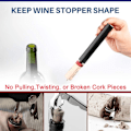 Miniatyrbillede 4 af 5: (Sort og rød) Corkscrew, 7S lufttryk proptrækker prop pops