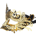 Miniatyrbilde 3 av 5: Venetiansk maske (svart gull), for maskeradeball og kostyme, for kvinner