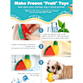 Miniatyrbilde 2 av 5: Frosset leketøy for kjæledyr, TPR frosset fruktleketøy for hund, tyggeleker for kjæledyr, bitresistent hundeleketøy for hund, valp, fargerik