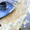 Miniatyrbillede 5 af 5: Genanvendelig dekorativ dug i non-woven stof, elegant bordrem