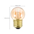 Miniatyrbillede 3 af 4: To E26 3W2200K gule led-pære filamentlamper Retro industr