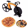 Miniatyrbilde 5 av 5: Rustfritt stål Non-Stick Pizzaskjærer Sykkel Pizzaskjærer Grea