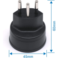 Miniatyrbild 2 av 5: EU till Schweiz / Liechtenstein 2-stiftsadapter DE/FR/IT/ES 3 Pi