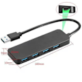 Miniatyrbillede 4 af 5: 4-port USB Hub 3.0, T-Sound USB-splitter til bærbar computer, Ps4-nøgle