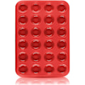 Miniatyrbilde 1 av 5: 2 stk. - Rød muffinsform for 24 stk. non-stick silikon minikaker, cupcakes, brownies, kaker, pudding
