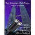 Miniatyrbilde 4 av 5: USB-nattlysstjerneprojektor, 2 i 1 automatisk biltak LED-lys,