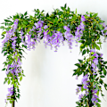 Pikkukuva 5 / 5: 4x6FT Tekokasvi Wisteria Vine Garland Kasvit Kukkaset Taiteet C