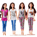 Miniatyrbillede 2 af 5: 8 stk. 30 cm dukketilbehør tøj Fashionable top plus bukser