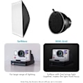 Miniatyrbilde 3 av 5: 18cm Standard Reflektor Soft Diffuser med 20/40/60 Graders Honning