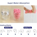 Miniatyrbillede 4 af 5: Hårhåndklæde, 3 stk. hårtørringshåndklæder, superabsorberende mikrofiber