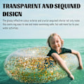 Miniatyrbilde 5 av 5: Blinkende oppblåsbar badering - transparent - 1 stk