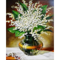 Miniatyrbillede 1 af 5: 30x40cm, blomstrende liljekonval 5d diamantmalet rhineston