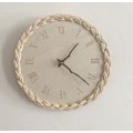 Pikkukuva 2 / 3: Rattan Creative Round Digital Silent Clock Wall Clock Simple