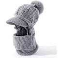 Pikkukuva 4 / 5: Talvinainen neulottu pullover-korvaläppähattu eurooppalainen ja